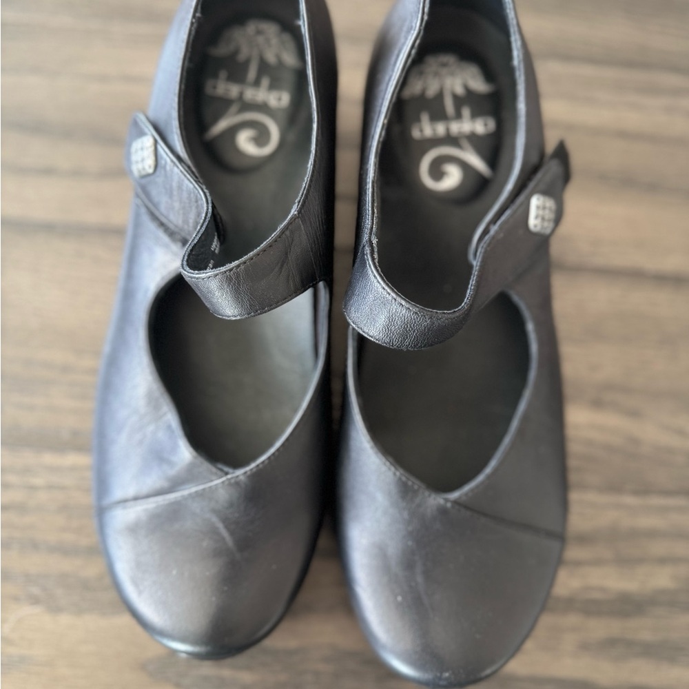 Dansko Opal Mary Jane Flat Leather Comfort Shoe - Picture 2 of 8